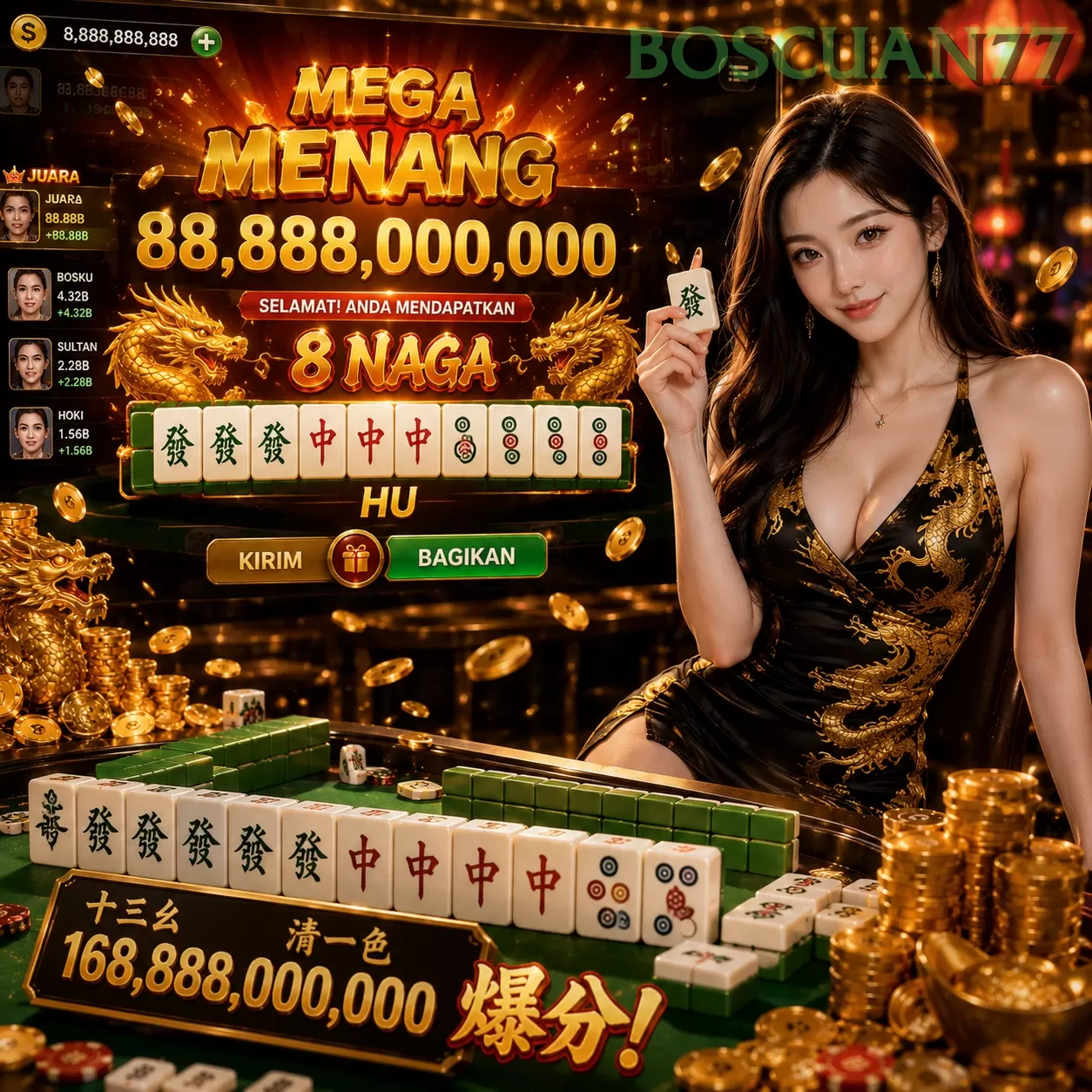 Main boscuan77y89o Menang Jackpot Besar